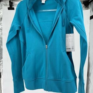 Athleta Vibrant Blue Zip-Up Hoodie